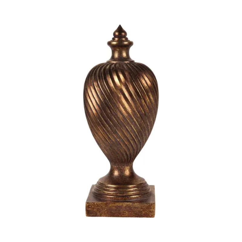 Klassisches Dekoobjekt, edle Zierskulptur Polyresin Gold 30x12 cm Klassisches Dekoobjekt, Skulptur, Polyresin, gold, 30x12x12cm im antiken Stil.