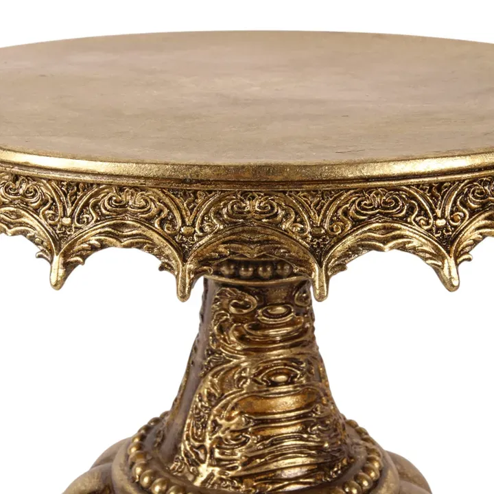 Tortenständer Kunstharz Gold Ø30 cm H21 cm
