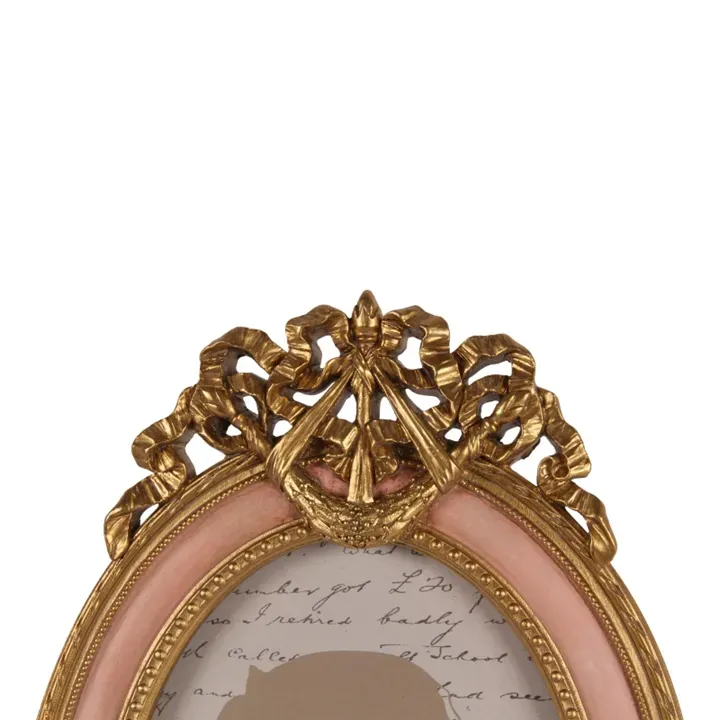 Bilderrahmen Rosa 13 x 18 cm oval im Hochformat