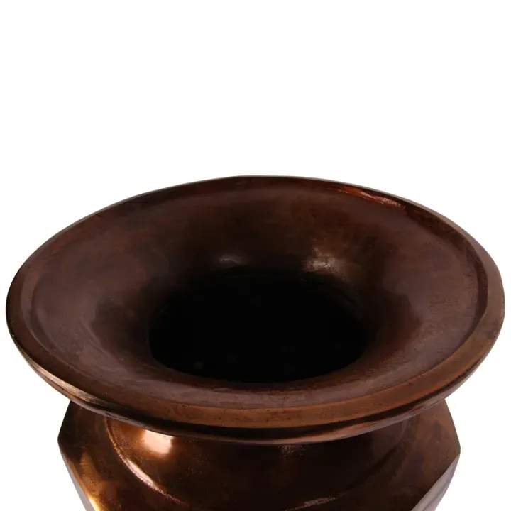 Vase 59 cm Rotkupfer aus Aluminium in Gold