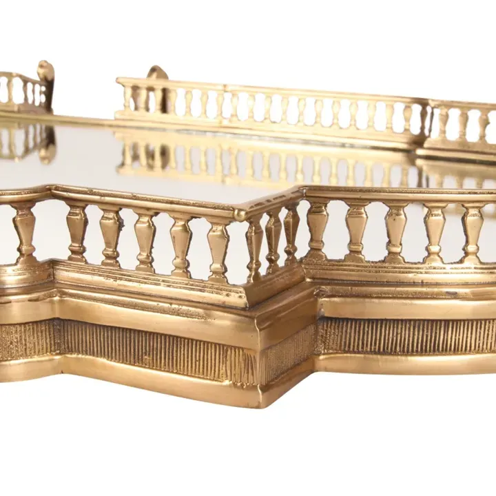 Serviertablett Kupfer/Spiegel 85 cm in Gold