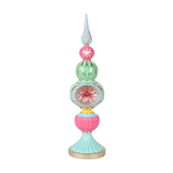 Baumschmuck Spitze 46 cm aus Kunstharz in Rosa, Mint und weiteren Pastelltönen Dekorative Baumschmuck Spitze aus Kunstharz, 46 cm, in Rosa, Mint und weiteren Pastelltönen