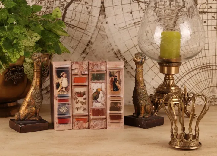 Aufbewahrungsbox - Vintage-Schmetterlingsbuch 15 cm aus Kunstleder