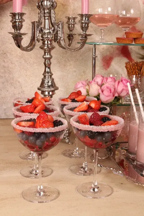 Champagner-Coupe 350 ml aus Glas auch für Dessert