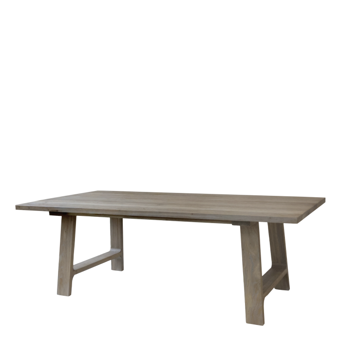 Massiver Esstisch aus Recyclingholz in Natur, H 77 x L 200 x B 110 cm Massiver Esstisch aus Recyclingholz, 200 x 110 cm