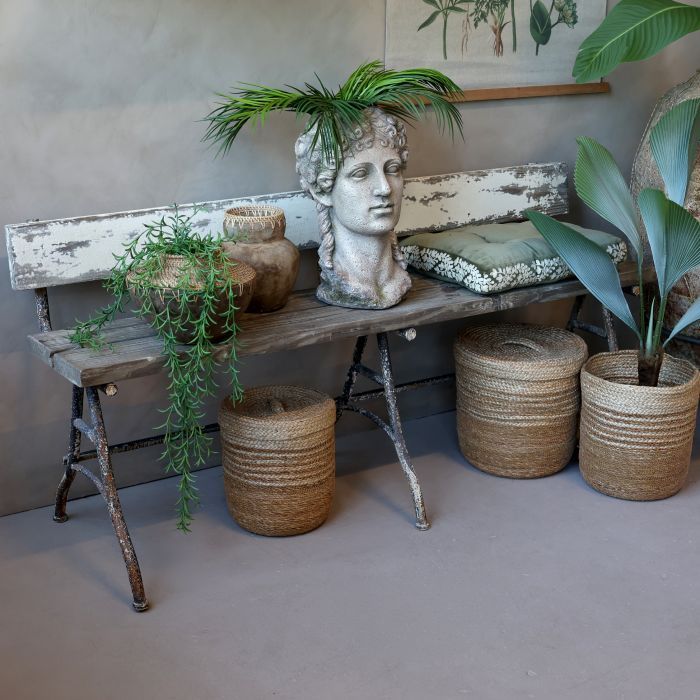 Bank im Shabby-Chic-Look, 151 cm, natur