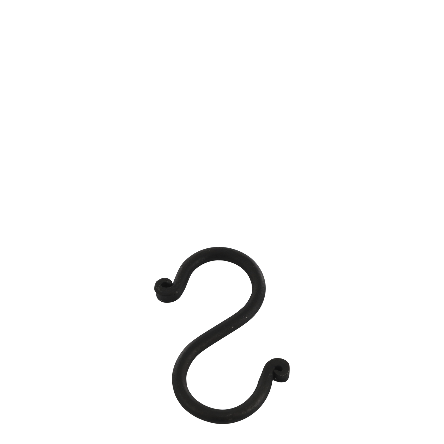 S-Haken aus Eisen in antique kohle, H 8/L 4 cm S-Haken aus Eisen in antique kohle, H 8/L 4 cm
