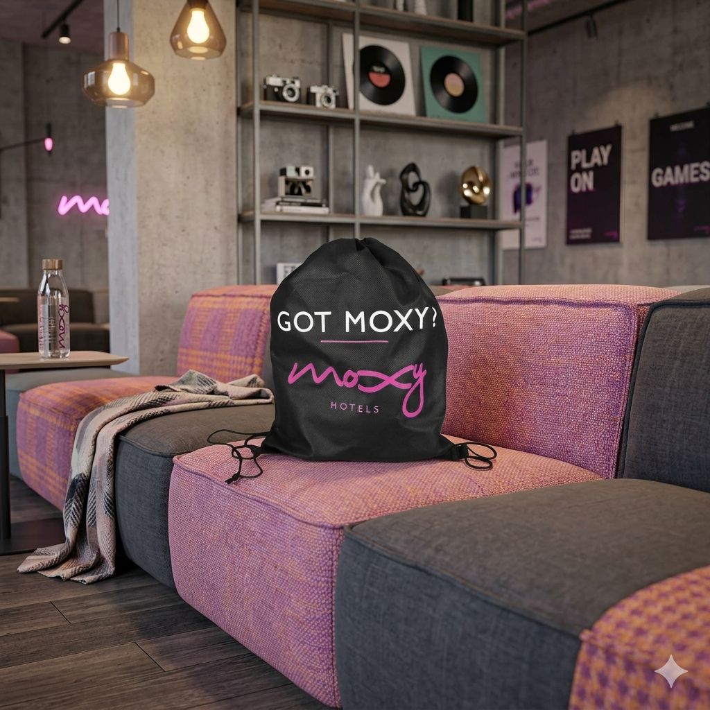 Moxy drawstring bag