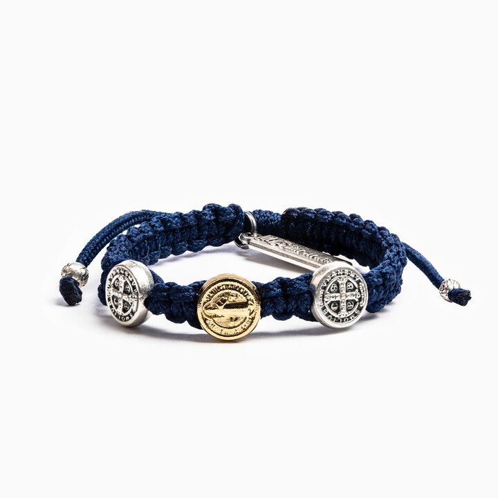 MSMH Blessing for Kids Benedictine Blessing Bracelet (Navy)