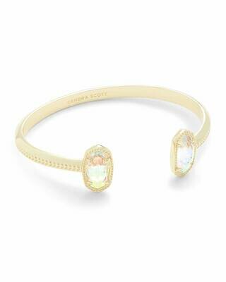 Kendra Scott Elton Cuff Bracelet, Gold/Dichroic Glass