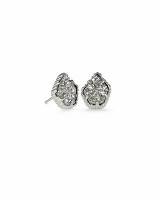 Kendra Scott Tessa Earrings in Silver/Platinum Druzy