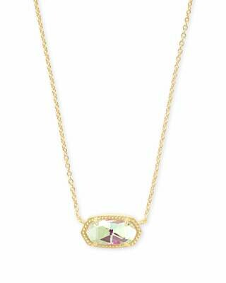 Kendra Scott Elisa Necklace, Gold/Dichroic Glass