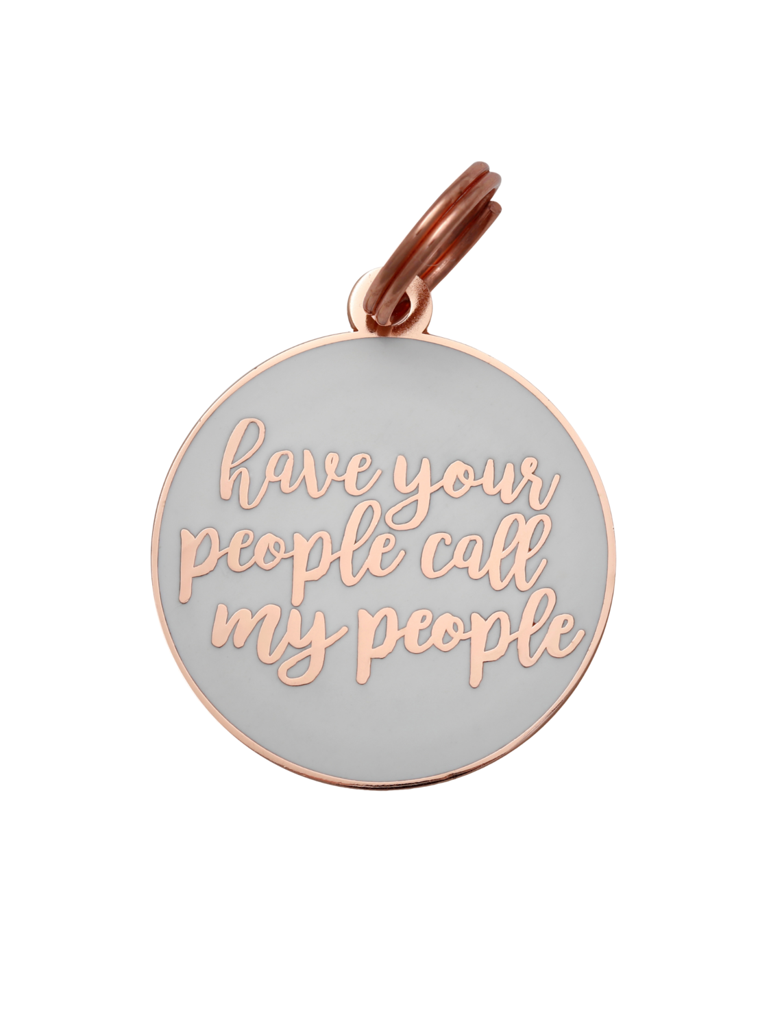 Pet ID Tag - Have Your People, White