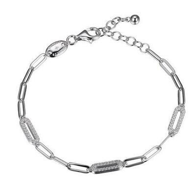 Charles Garnier Paperclip Collection Emma Bracelet, Silver