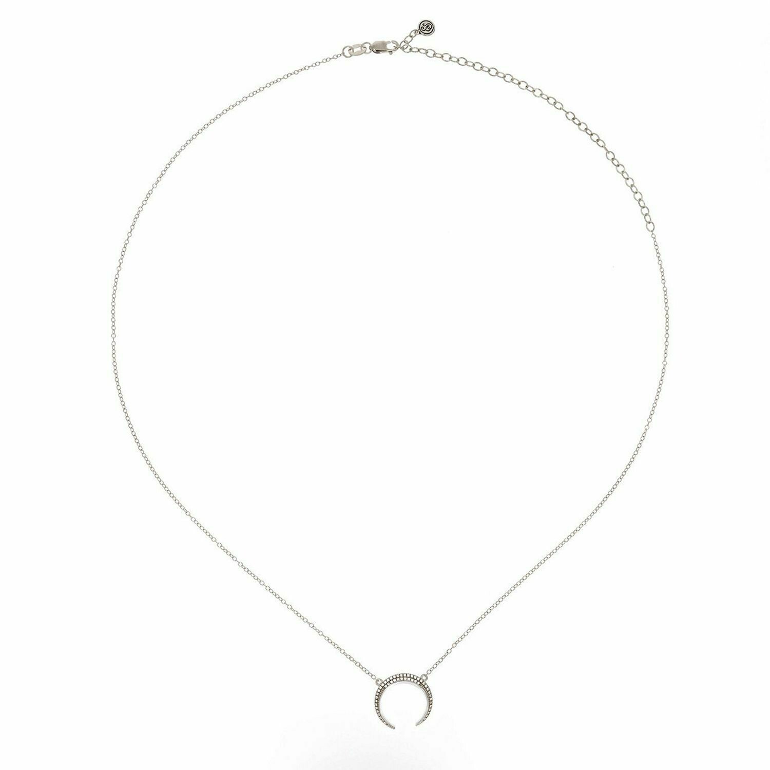 Ella Stein Crescent Horn Necklace (Silver)
