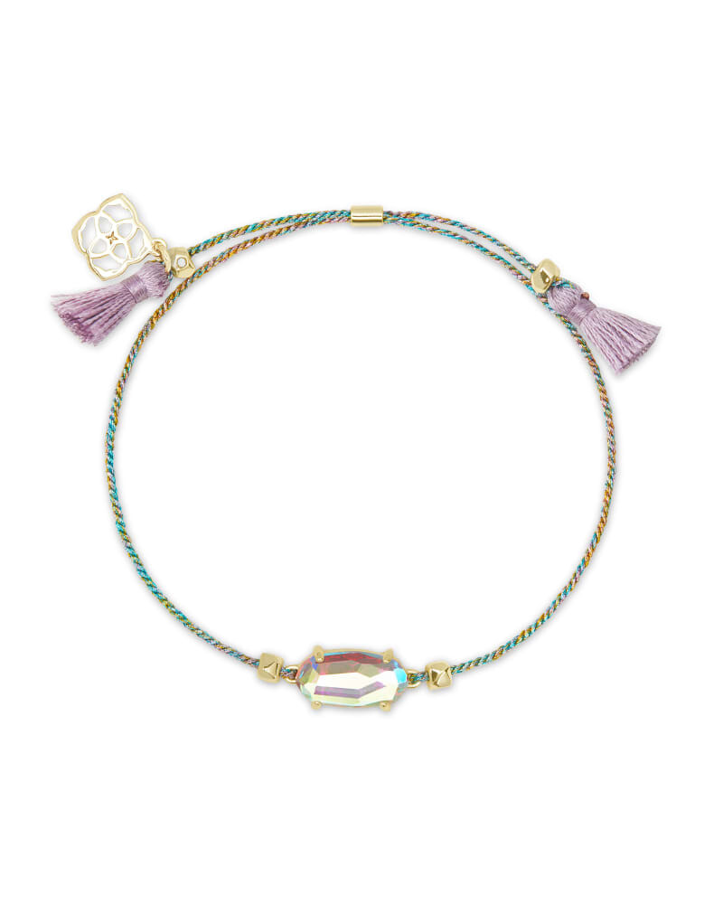 Kendra Scott Everlyne Friendship Bracelet in Multicolor/Cord Dichroic Glass