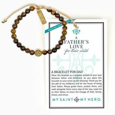MSMH A Father's Love Blessing Bracelet, Tiger's Eye