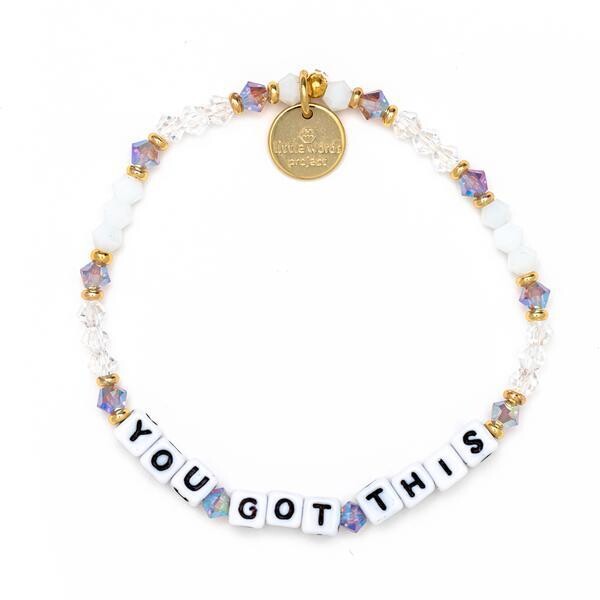 Little Words Project White YOU GOT THIS Bracelet