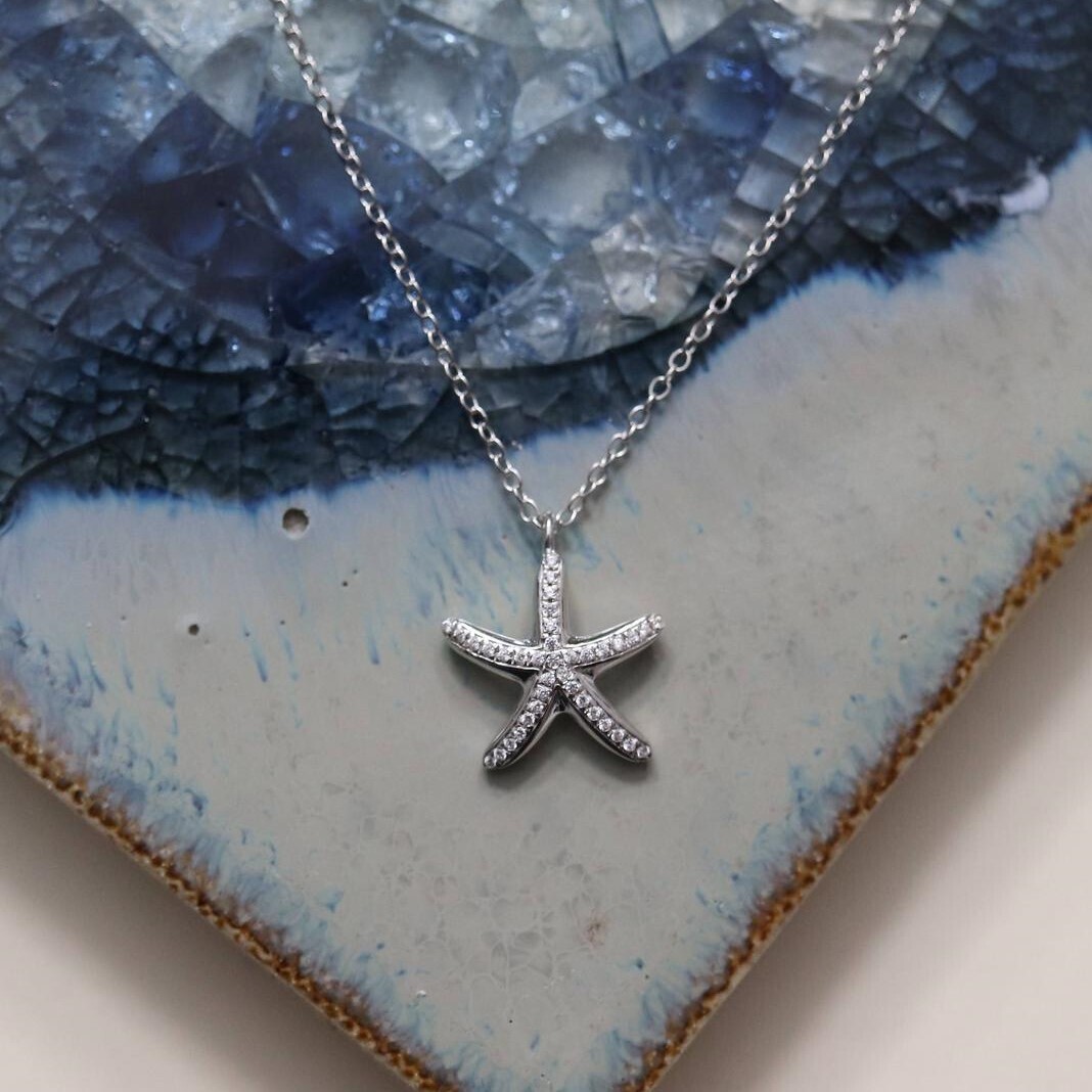 Ella Stein Sea Star Necklace (Silver)