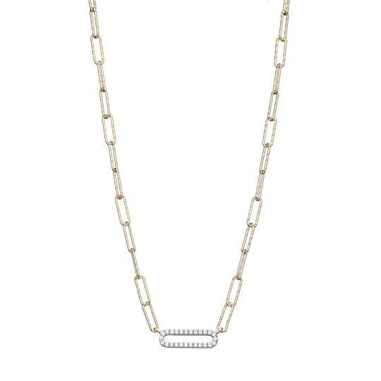 Charles Garnier Paperclip Collection Alexandra Necklace, Gold