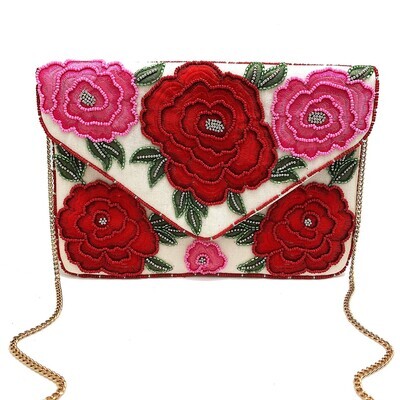 La Chic Rose Embroidered Bag