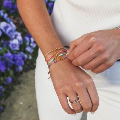 MSMH Filled By Faith Bracelet (Gold/Green)