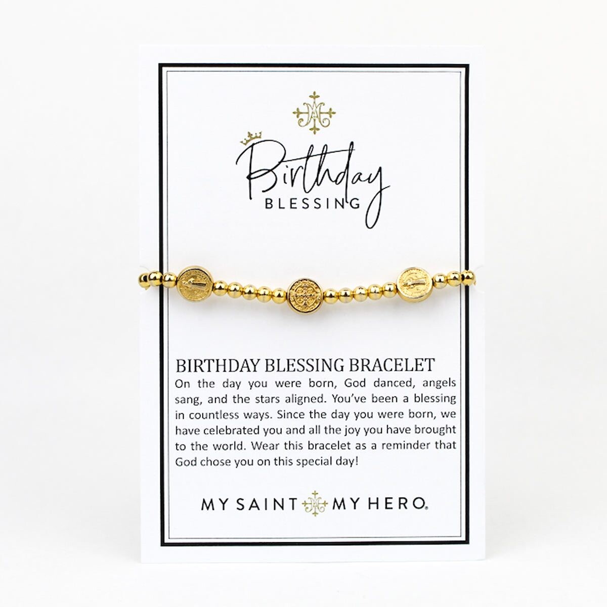 MSMH Birthday Blessing Bracelet (Gold)