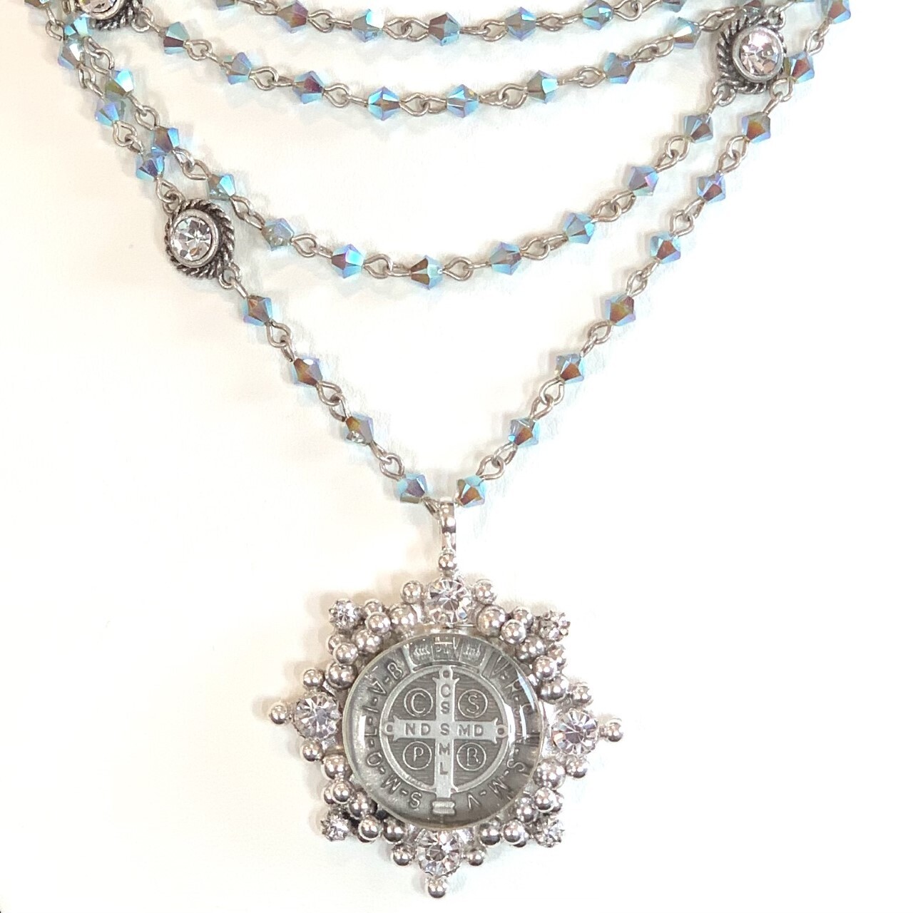 VSA Magdalena Necklace in Pacific Opal AB (Silver)