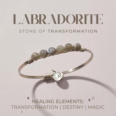 Luca + Danni Labradorite Energy Stone Bracelet for Transformation
