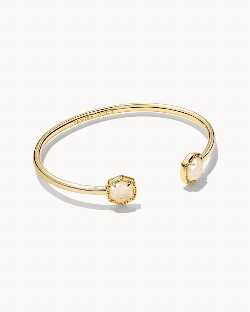 Kendra Scott Davie Cuff Bracelet in Gold/Iridescent Drusy