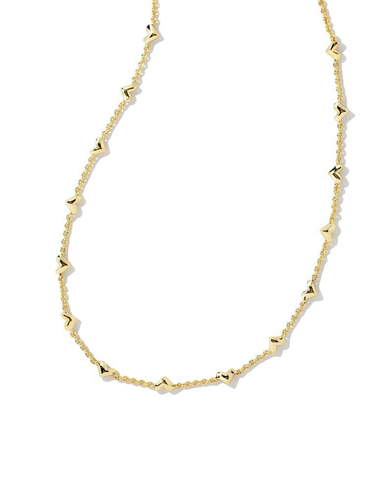 Kendra Scott Haven Heart Strand Necklace in Gold