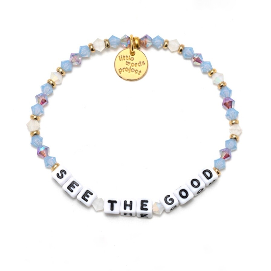 Little Words Project White SEE THE GOOD Bracelet