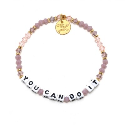Little Words Project White YOU CAN DO IT Bracelet