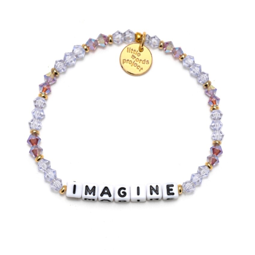 Little Words Project White IMAGINE Bracelet