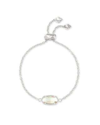 Kendra Scott Elaina Silver Bracelet in Dichroic Glass