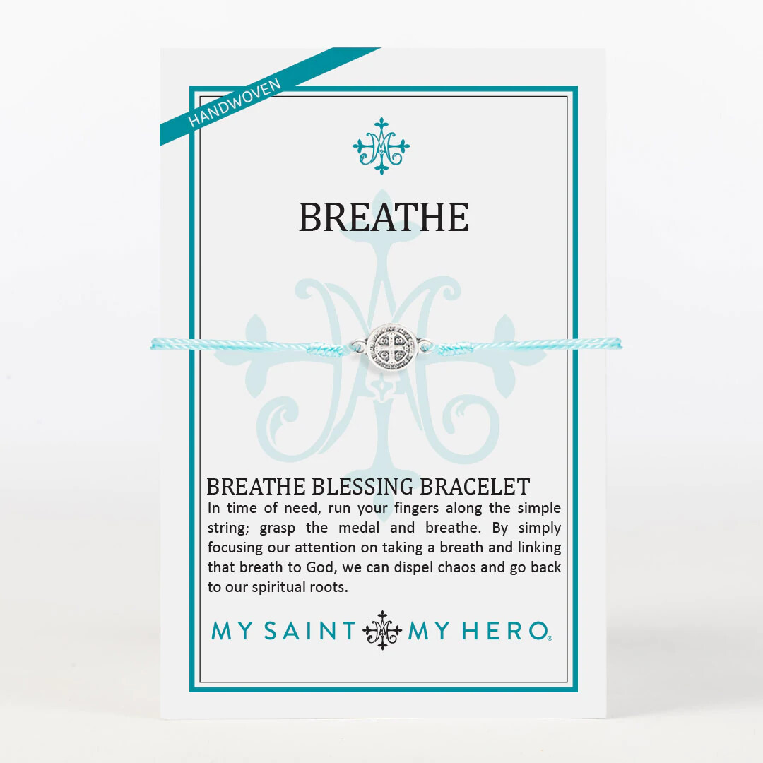 MSMH Breathe Blessing Bracelet (Silver/Mint)