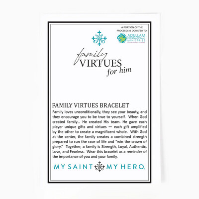MSMH Family Virtues Bracelet for Him