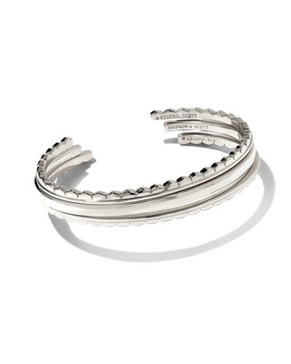 Kendra Scott Quinn Cuff Bracelet Set of 3 in Silver