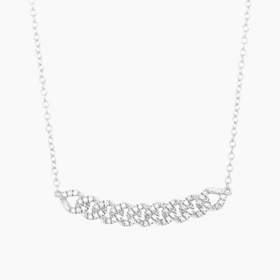 Ella Stein Close Knit Necklace (Silver)