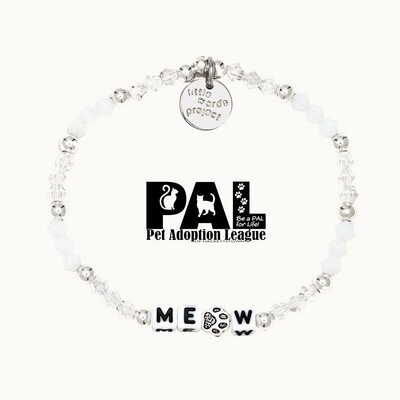 Little Words Project MEOW Bracelet (Animal Rights for Cats) S/M