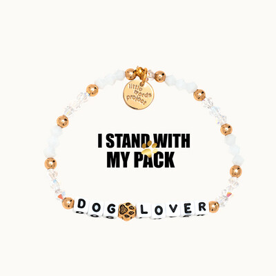 Little Words Project DOG LOVER Bracelet (Animal Rights for Dogs)