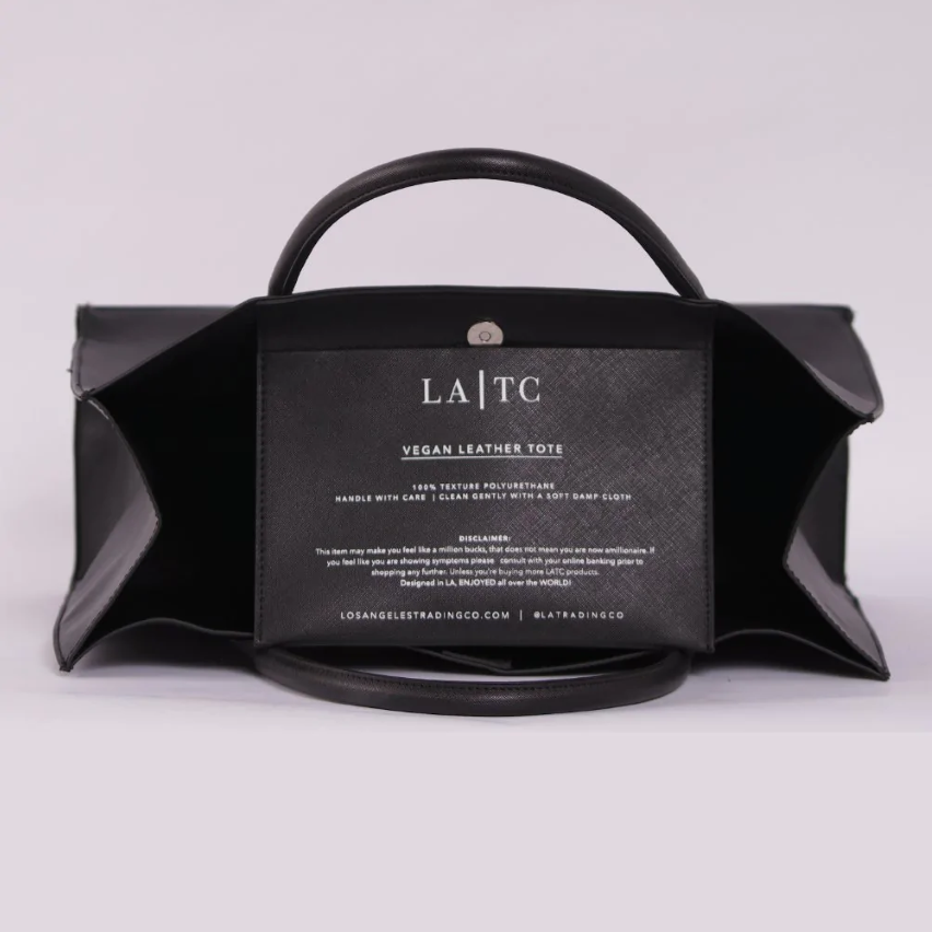 Tote Bag Mini Modern Fluent French Black - Please Do Not Enter
