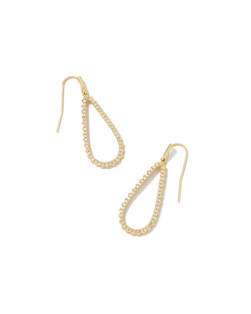 Kendra Scott Payton Gold Small Open Frame Earrings