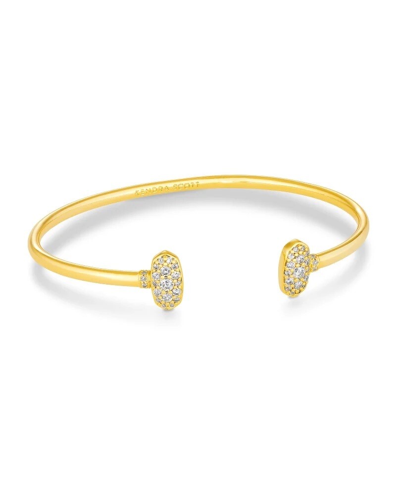 Kendra Scott Grayson Crystal Cuff Bracelet in Gold