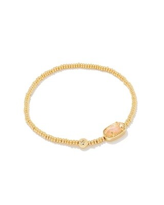 Kendra Scott Grayson Stretch Bracelet in Gold/Golden Abalone