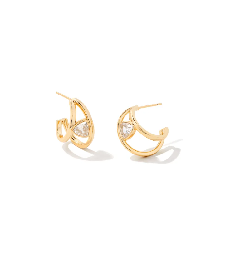Kendra Scott Arden Huggie Earrings in Gold