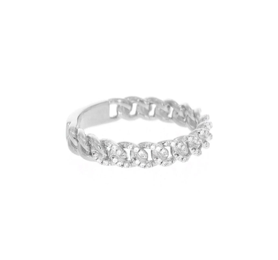 Ella Stein Mini Link Ring (Silver)