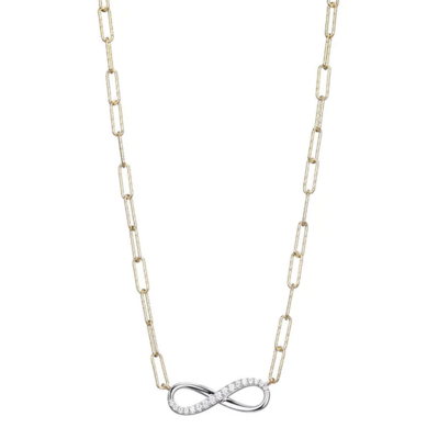 Charles Garnier Paperclip Collection Infinity Necklace, Gold