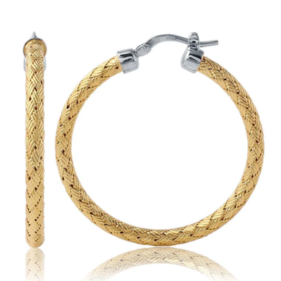 Charles Garnier Ashlyn 3mm Round Hoop Earrings, Gold