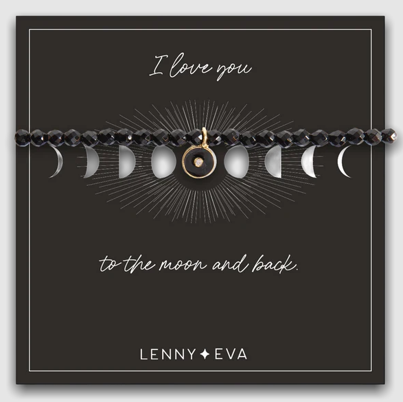 Lenny & Eva Celestial Bracelet - Moon (Black)